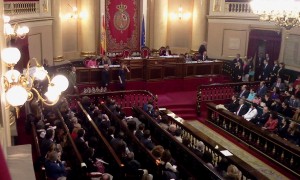 SAR la Princesa Letizia en el Senado español